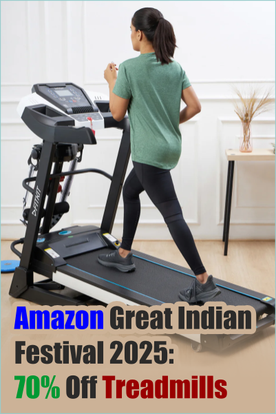 Amazon Great Indian Festival treadmill deals 2025 with PowerMax Lifelong Sparnod Durafit Fitkit models