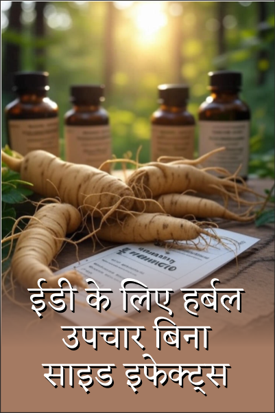 ईडी के लिए प्राकृतिक उपचार के रूप में जिनसेंग की जड़ बिना साइड इफेक्ट्स