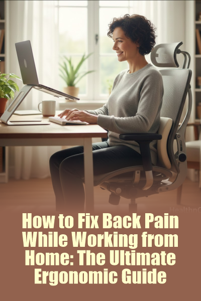 How to Fix Back Pain While Working from Home: The Ultimate Ergonomic Guide